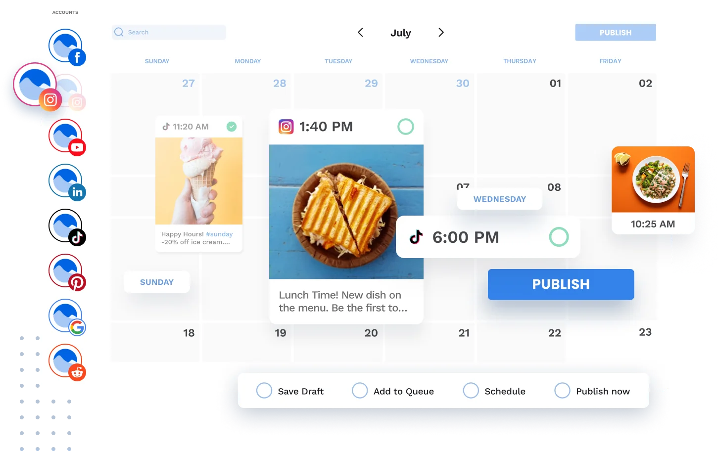Find, collaborate, schedule and boost content for all your social channels. Visually schedule and preview your social media posts.