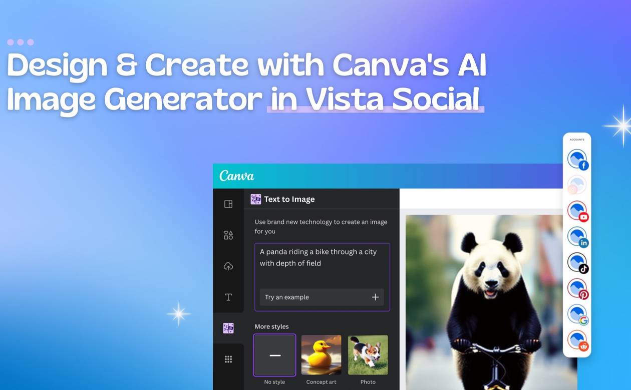 Canva's AI Image Generator in Vista Social - 5