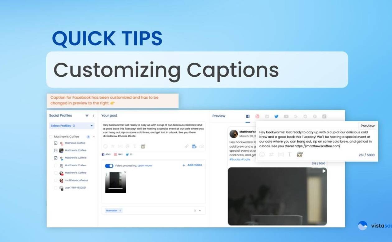 Customizing Captions Across Networks & Profiles