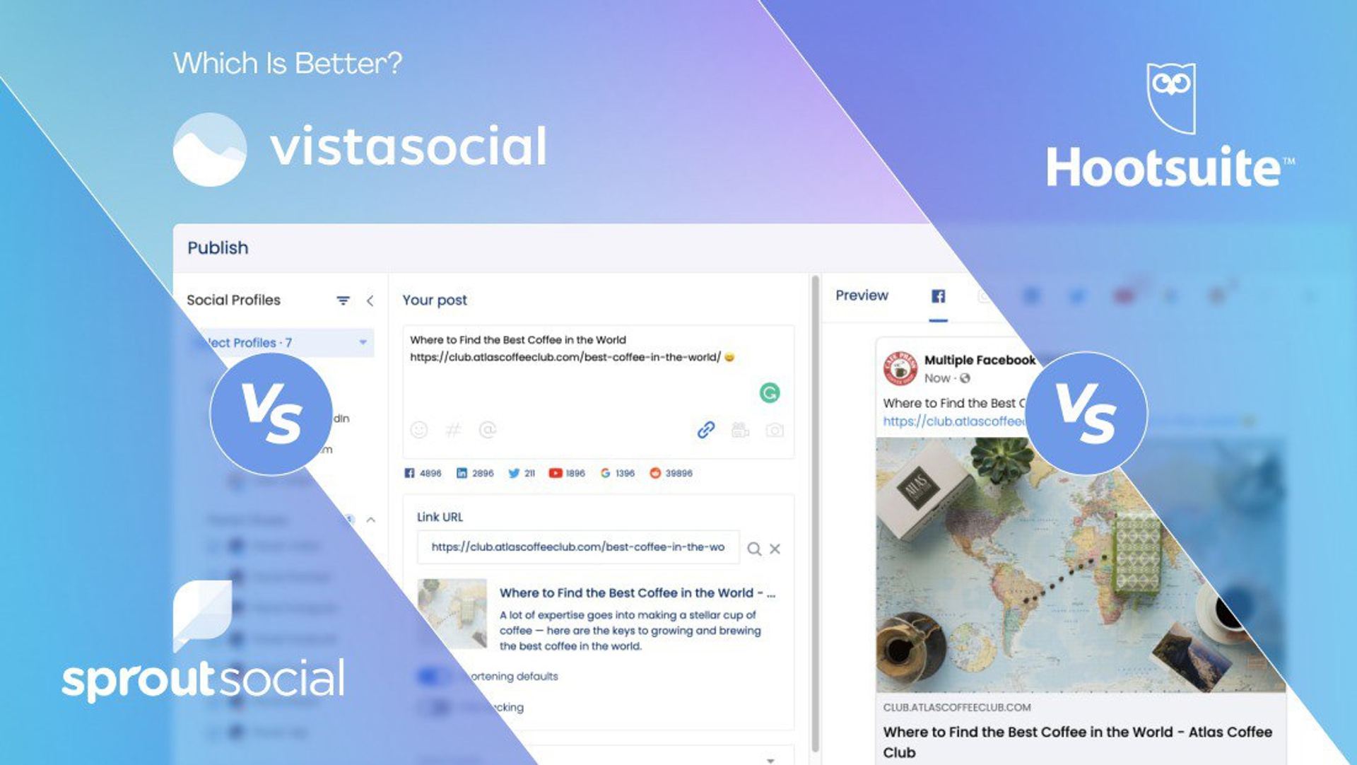 Sprout Social vs. Buffer vs. Vista Social: Which is Better?