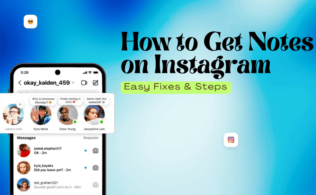 How to get notes on instagram
