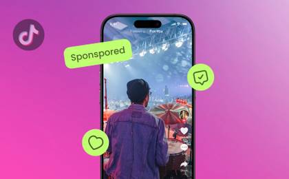 An illustration showcasing a TikTok ad and its results.