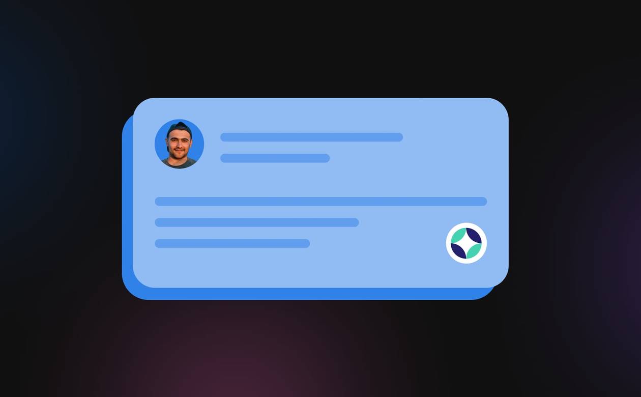 An illustration of a LinkedIn post.