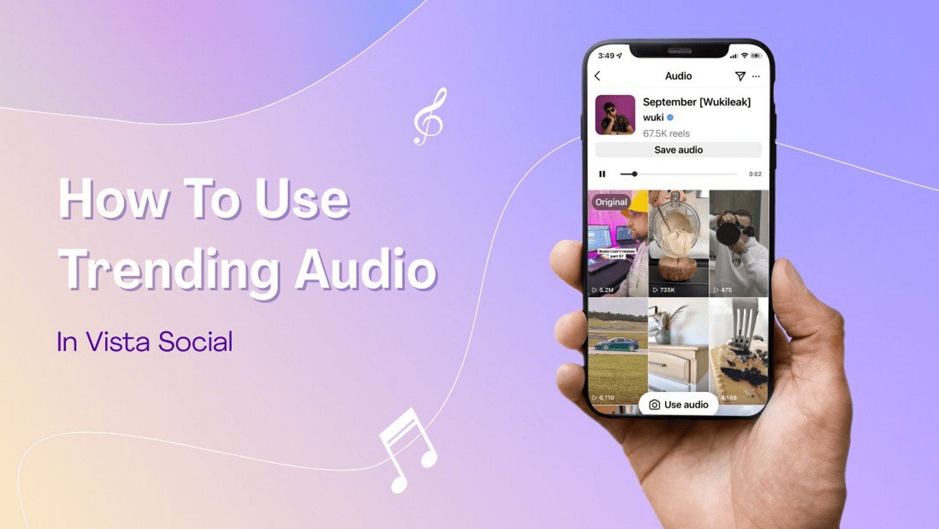 How to Use Trending Audio in Vista Social How to Use Trending Audio in Vista Social