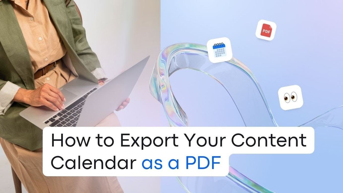 How to Export Your Content Calendar as a PDF - Vista Social
