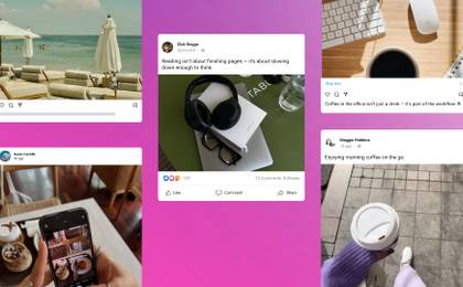 An illustration showcasing examples of user-generated posts on Instagram.