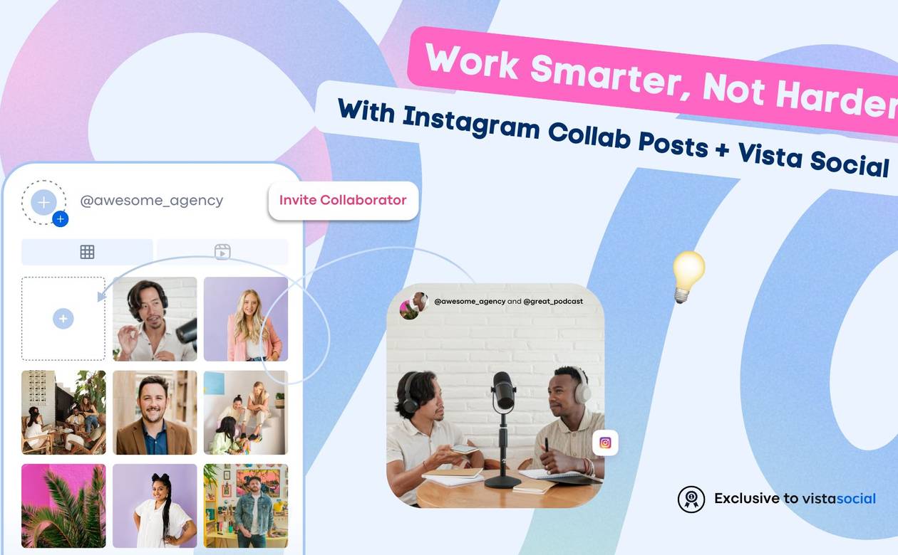 Work Smarter, Not Harder: Schedule Instagram Collaborator Posts on Vista Social