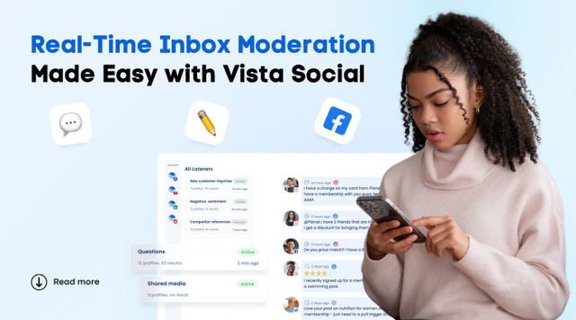 Inbox Modal Real-Time Inbox Moderation Made Easy with Vista Social