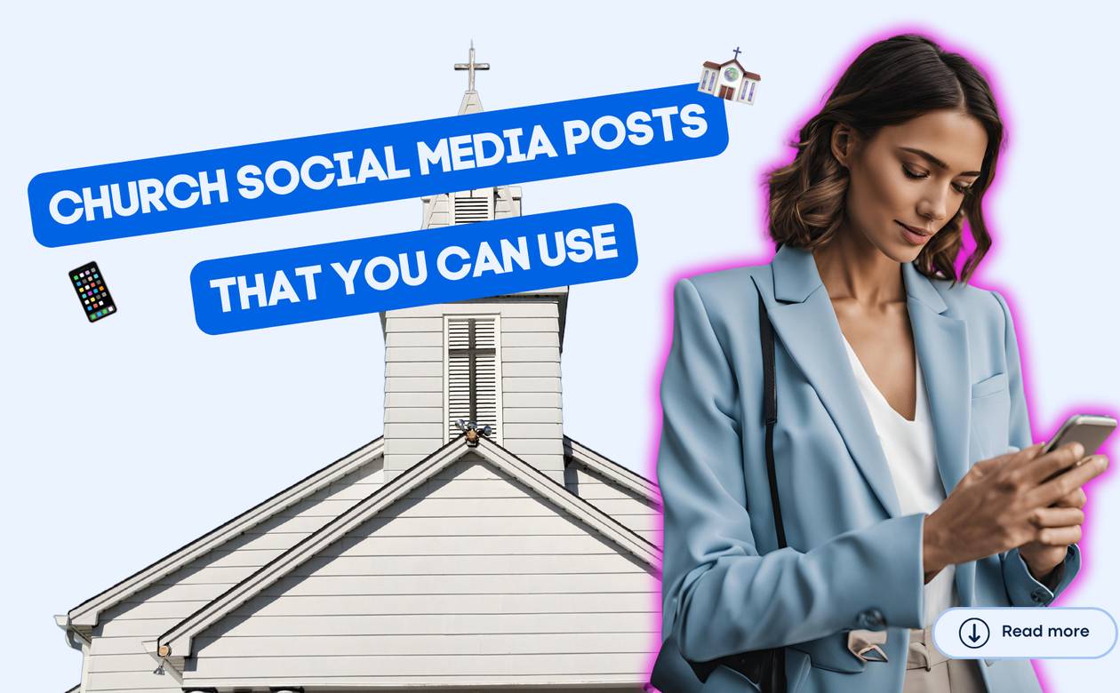 church social media posts