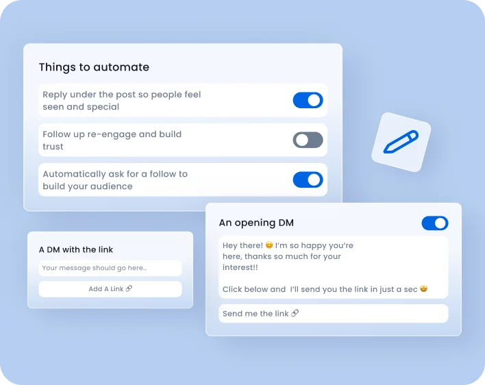 Customize your <br/> response