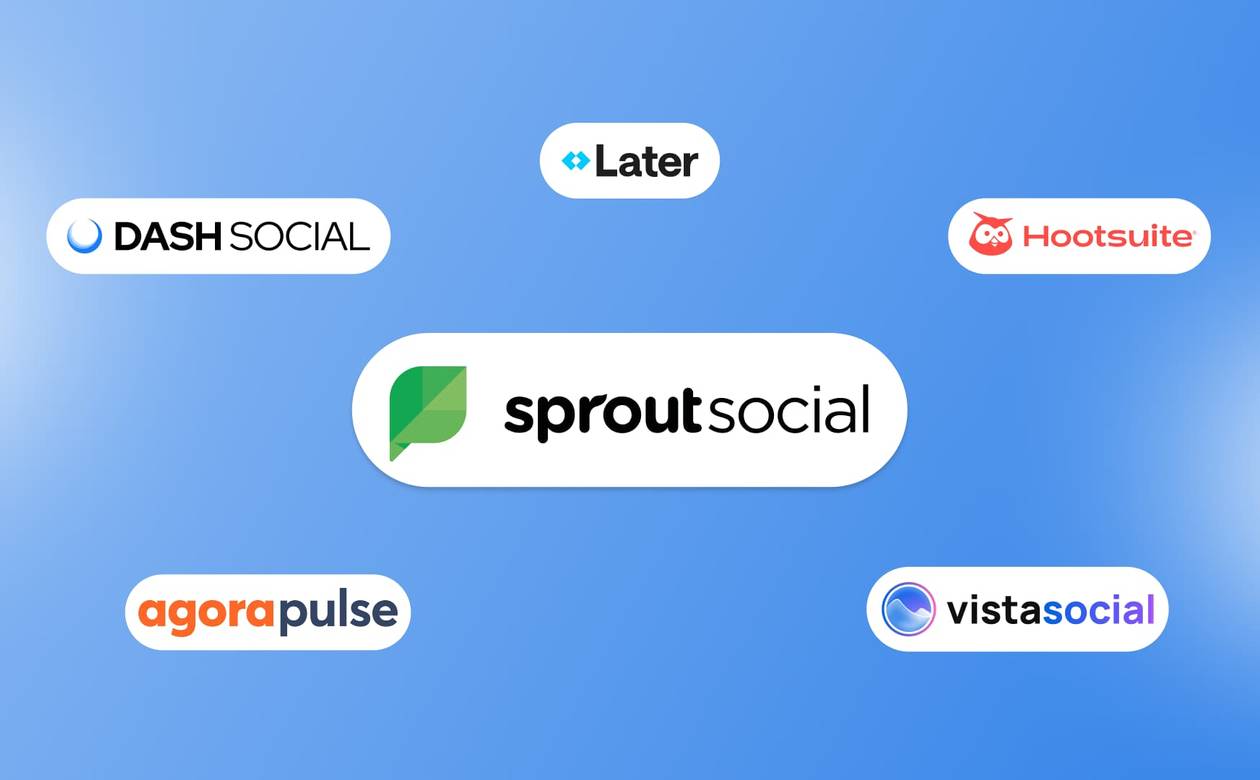 An illustration showcasing different Sprout Social alternatives.