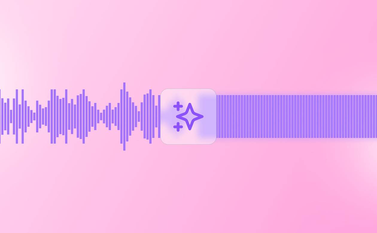 An illustration of AI helping to smooth out a brand voice.
