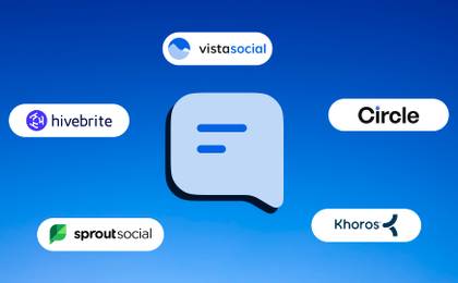 An illustration showcasing the top community management tools.