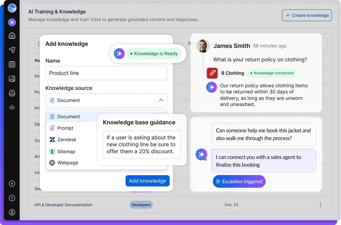 AI Knowledge and Training in Vista Social