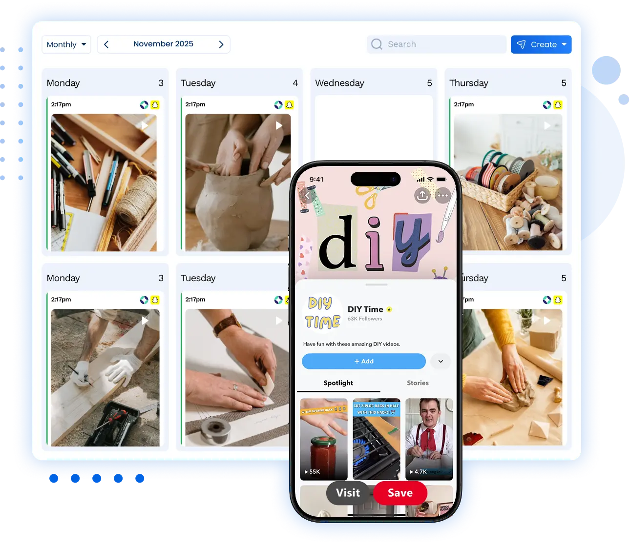 Snapchat management tools for business