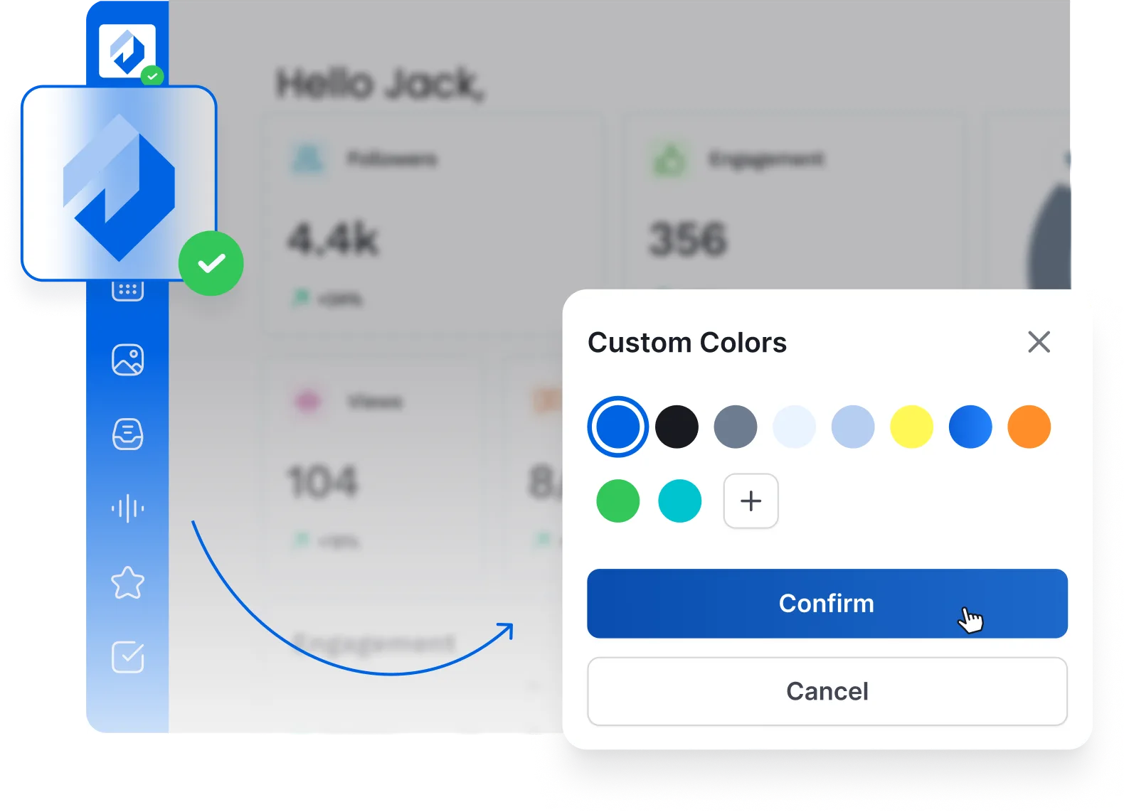 Seamlessly integrate your brand identity